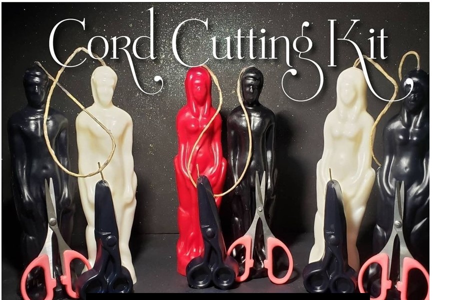 Cord Cutting Spell Kit - Both Male & Female - BLACK